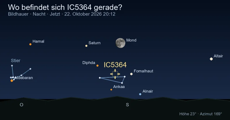 Wo befindet sich IC5364 gerade?