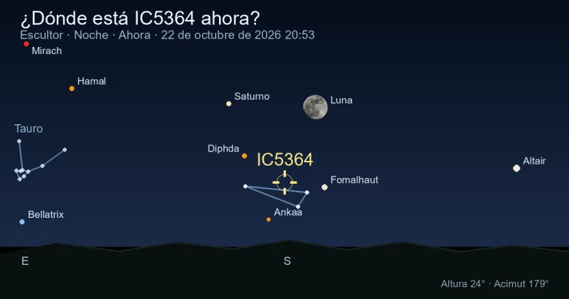 ¿Dónde está IC5364 ahora?