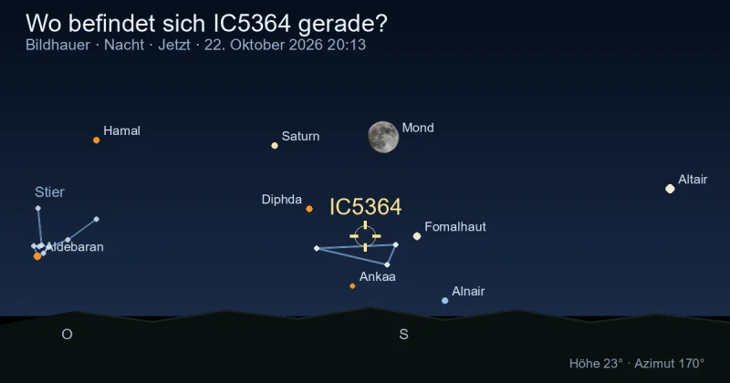Wo befindet sich IC5364 gerade?