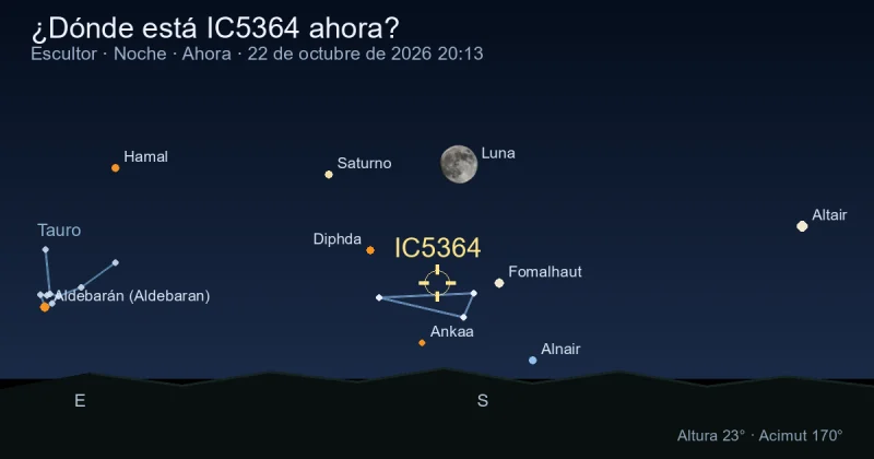 ¿Dónde está IC5364 ahora?