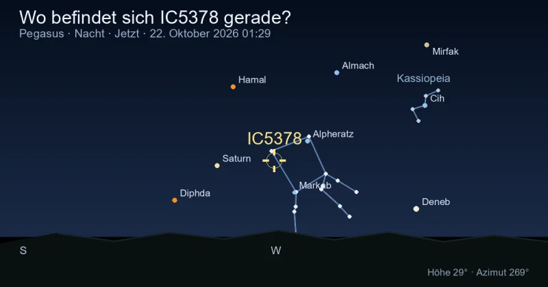 Wo befindet sich IC5378 gerade?