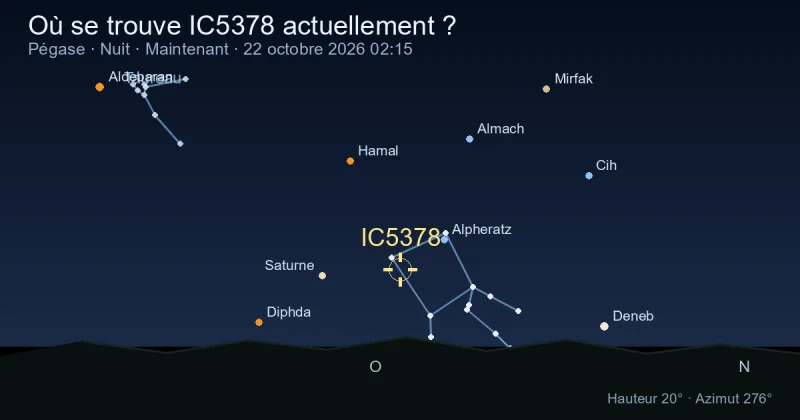 Où se trouve IC5378 actuellement ?