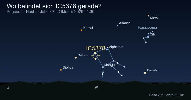 Wo befindet sich IC5378 gerade?