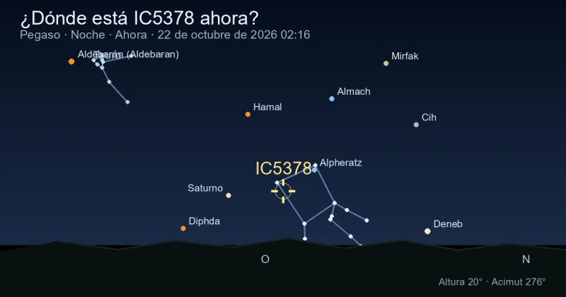 ¿Dónde está IC5378 ahora?