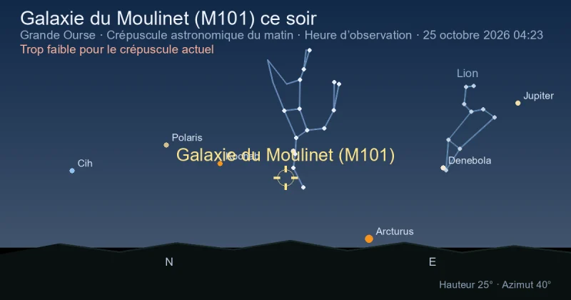 Galaxie du Moulinet (M101) ce soir