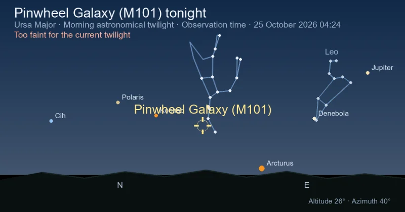 Pinwheel Galaxy (M101) tonight