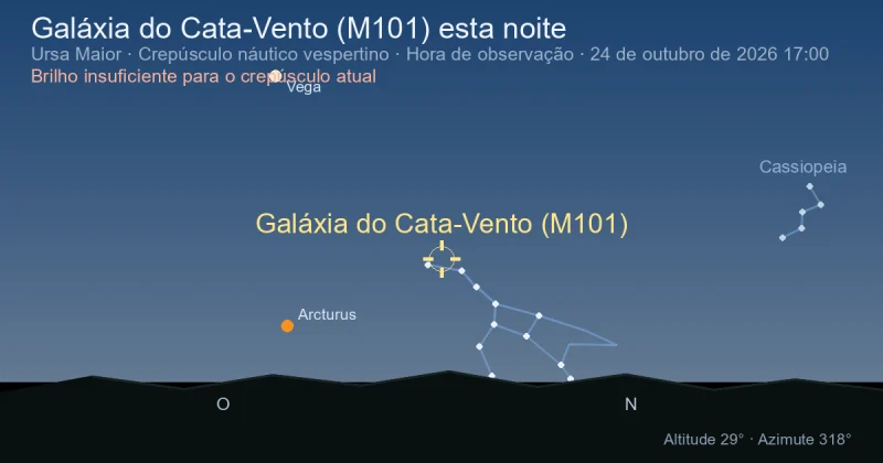 Galáxia do Cata-Vento (M101) esta noite