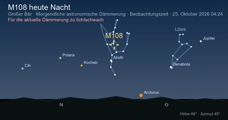 M108 heute Nacht