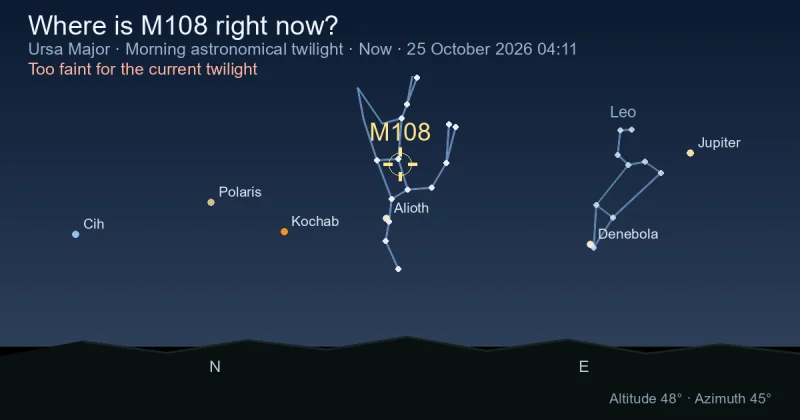 Where is M108 right now?