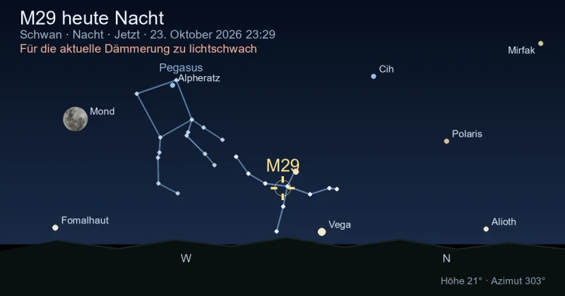 M29 heute Nacht