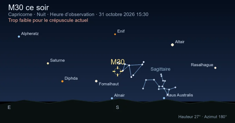 M30 ce soir