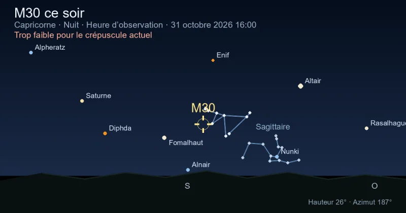 M30 ce soir