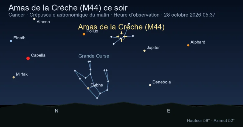 Amas de la Crèche (M44) ce soir