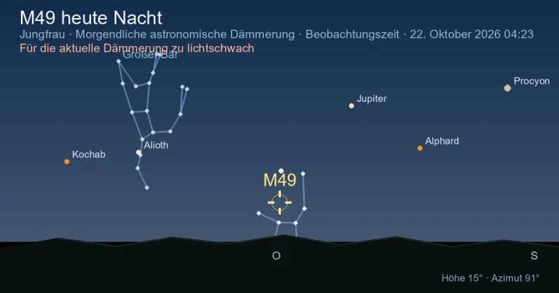 M49 heute Nacht