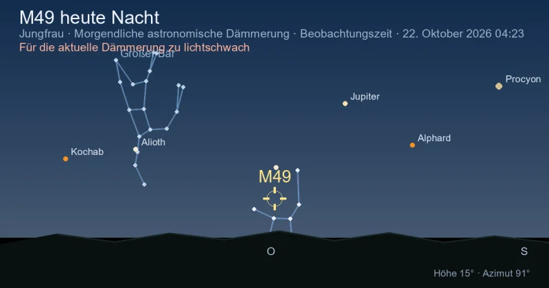 M49 heute Nacht
