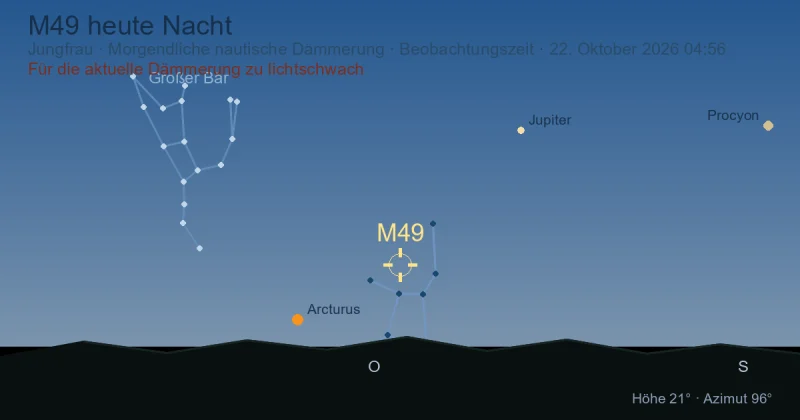 M49 heute Nacht