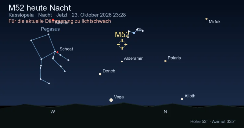 M52 heute Nacht
