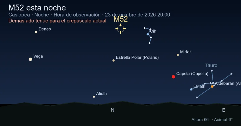 M52 esta noche