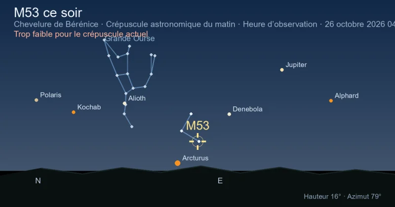 M53 ce soir