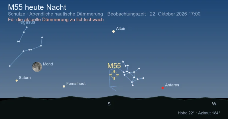 M55 heute Nacht