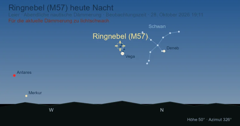 Ringnebel (M57) heute Nacht