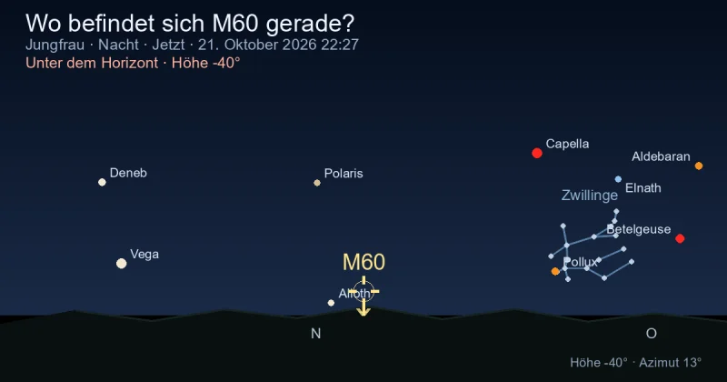 Wo befindet sich M60 gerade?