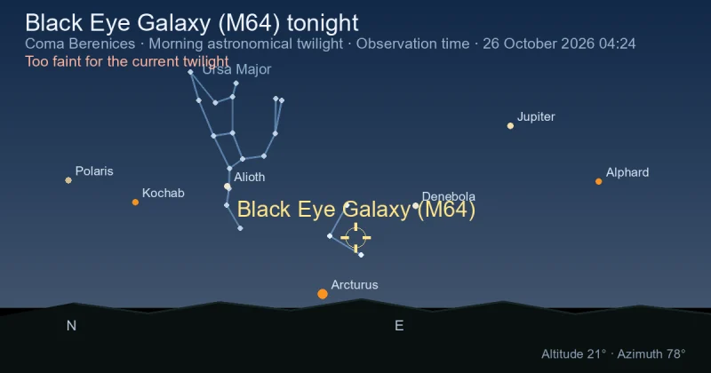 Black Eye Galaxy (M64) tonight