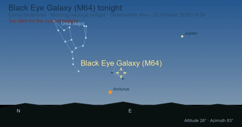 Black Eye Galaxy (M64) tonight