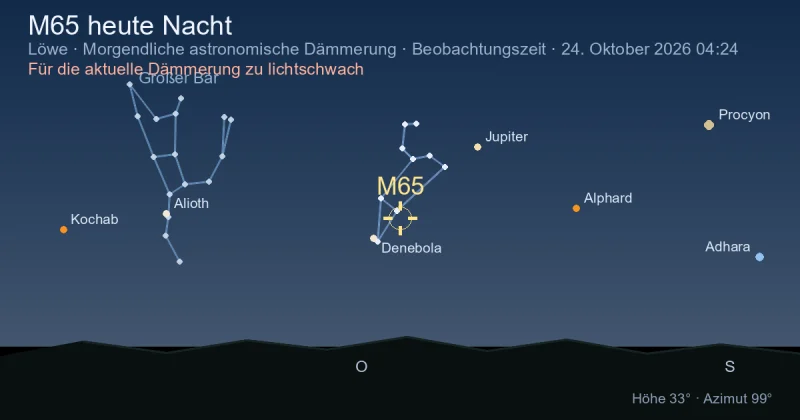 M65 heute Nacht