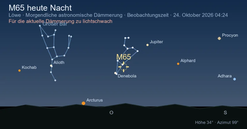 M65 heute Nacht