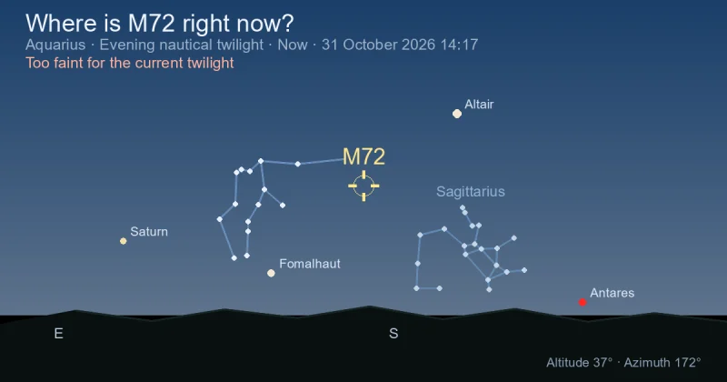 Where is M72 right now?
