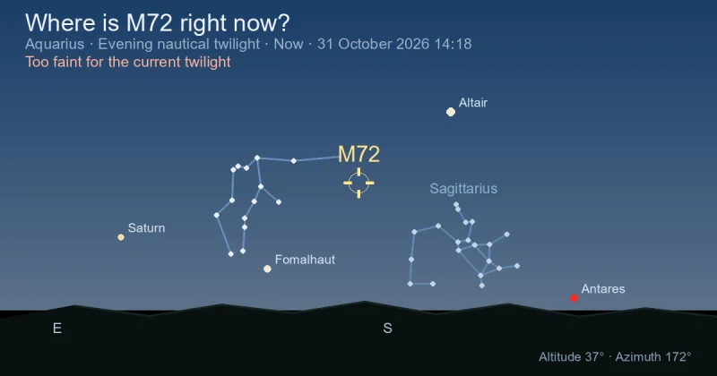 Where is M72 right now?