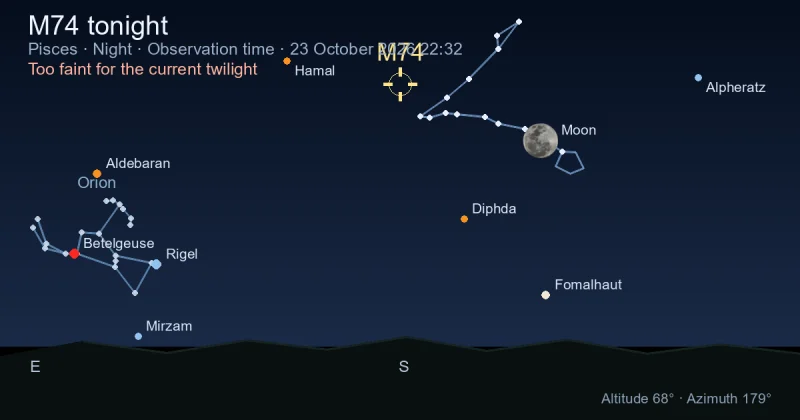 M74 tonight