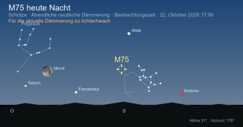 M75 heute Nacht