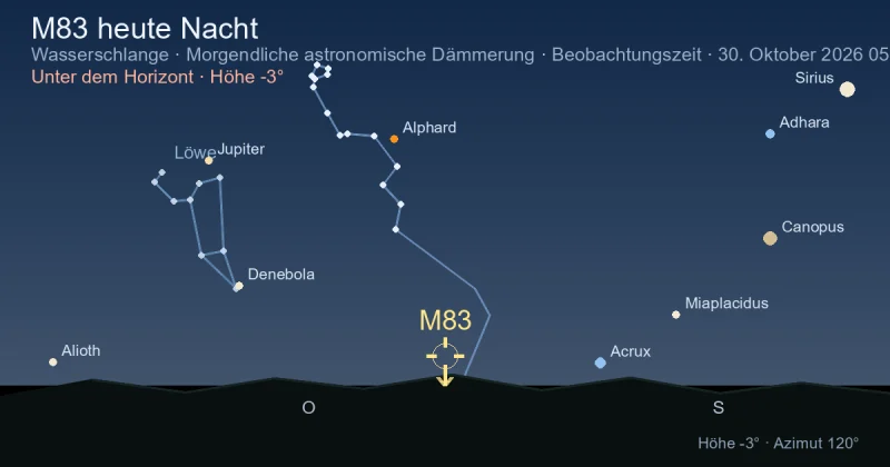 M83 heute Nacht