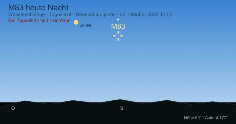 M83 heute Nacht