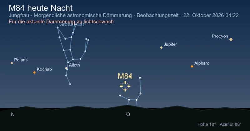 M84 heute Nacht