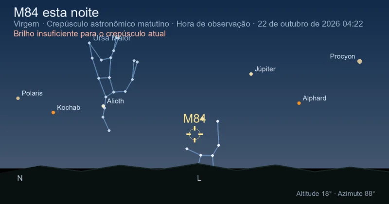 M84 esta noite