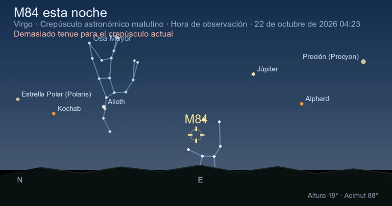 M84 esta noche