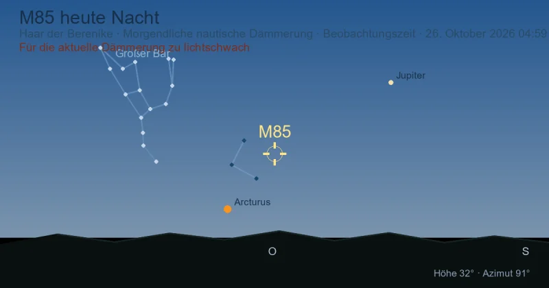 M85 heute Nacht