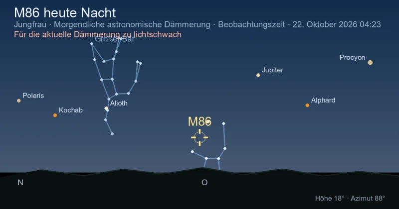 M86 heute Nacht