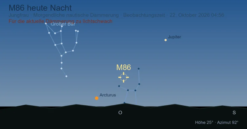 M86 heute Nacht