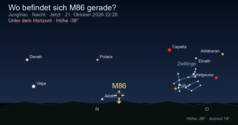 Wo befindet sich M86 gerade?