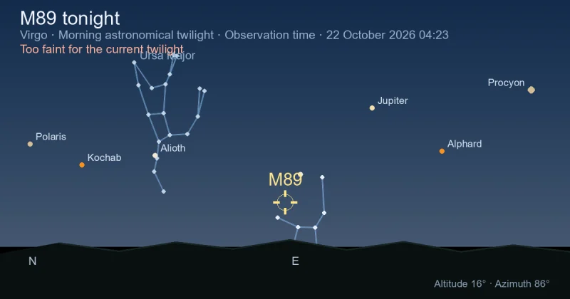 M89 tonight