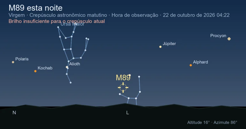 M89 esta noite