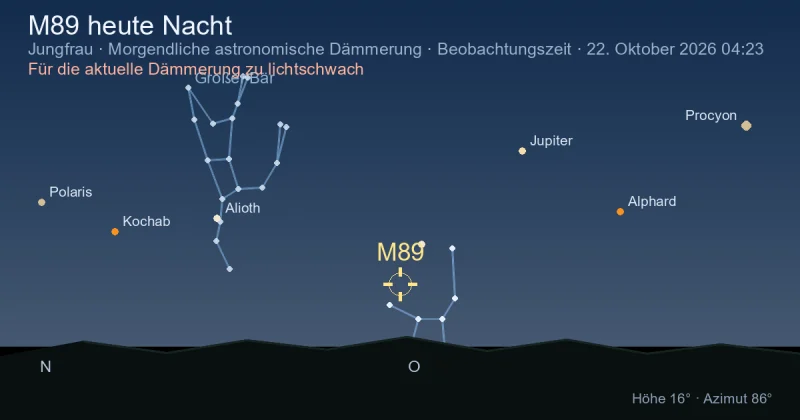 M89 heute Nacht