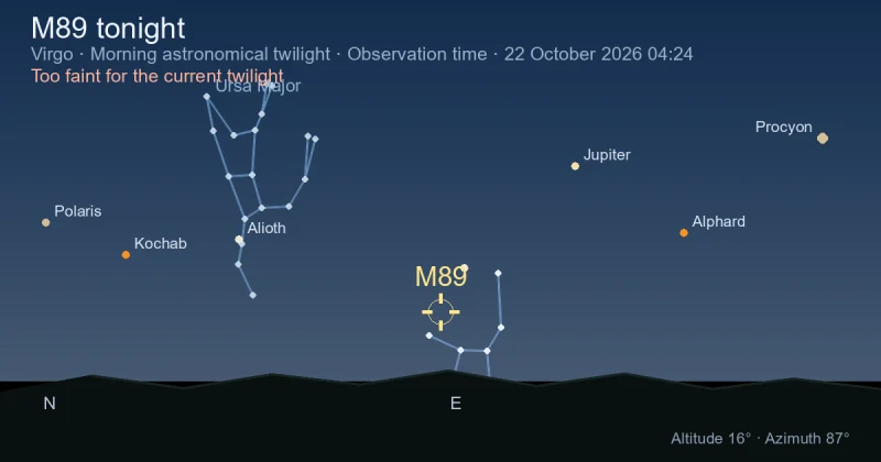 M89 tonight