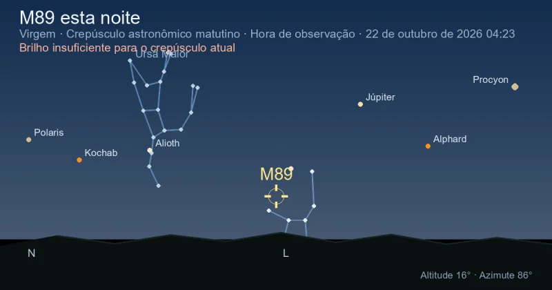 M89 esta noite