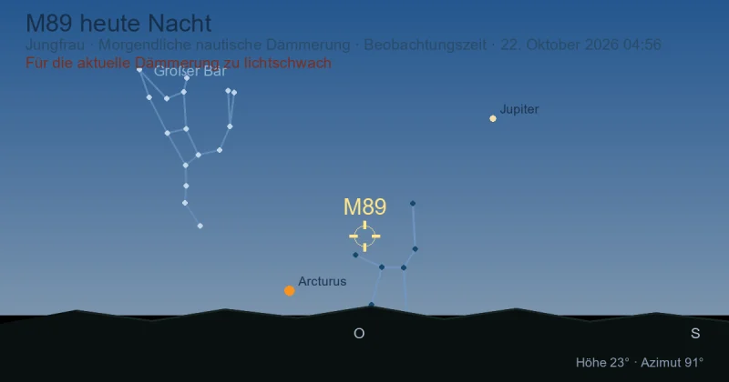 M89 heute Nacht