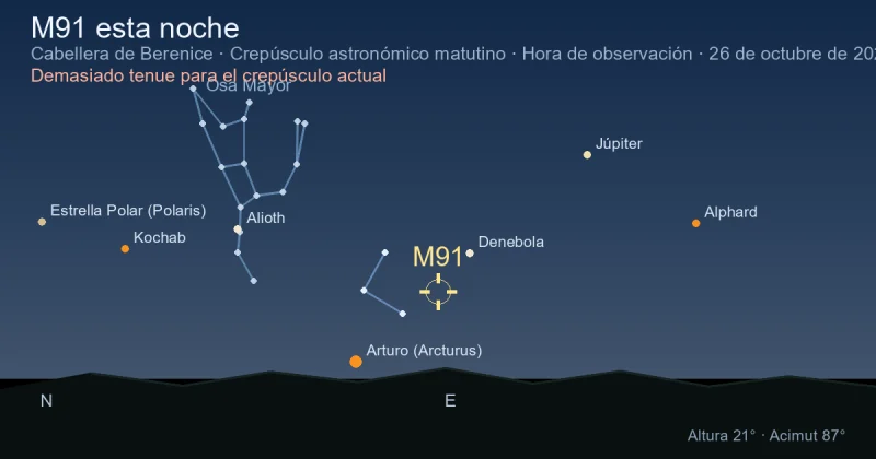 M91 esta noche